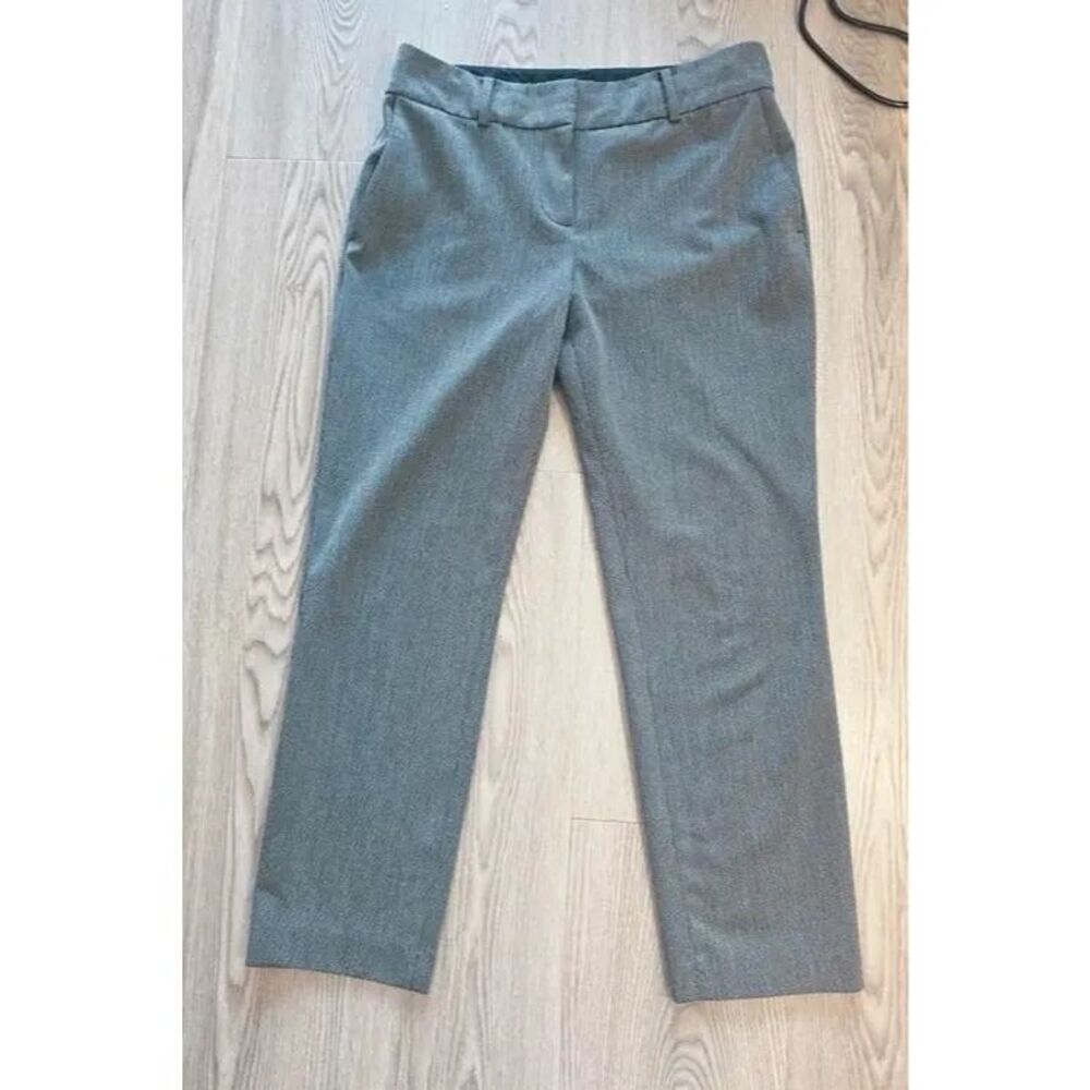 Loft. herringbone wide-leg dress pants
